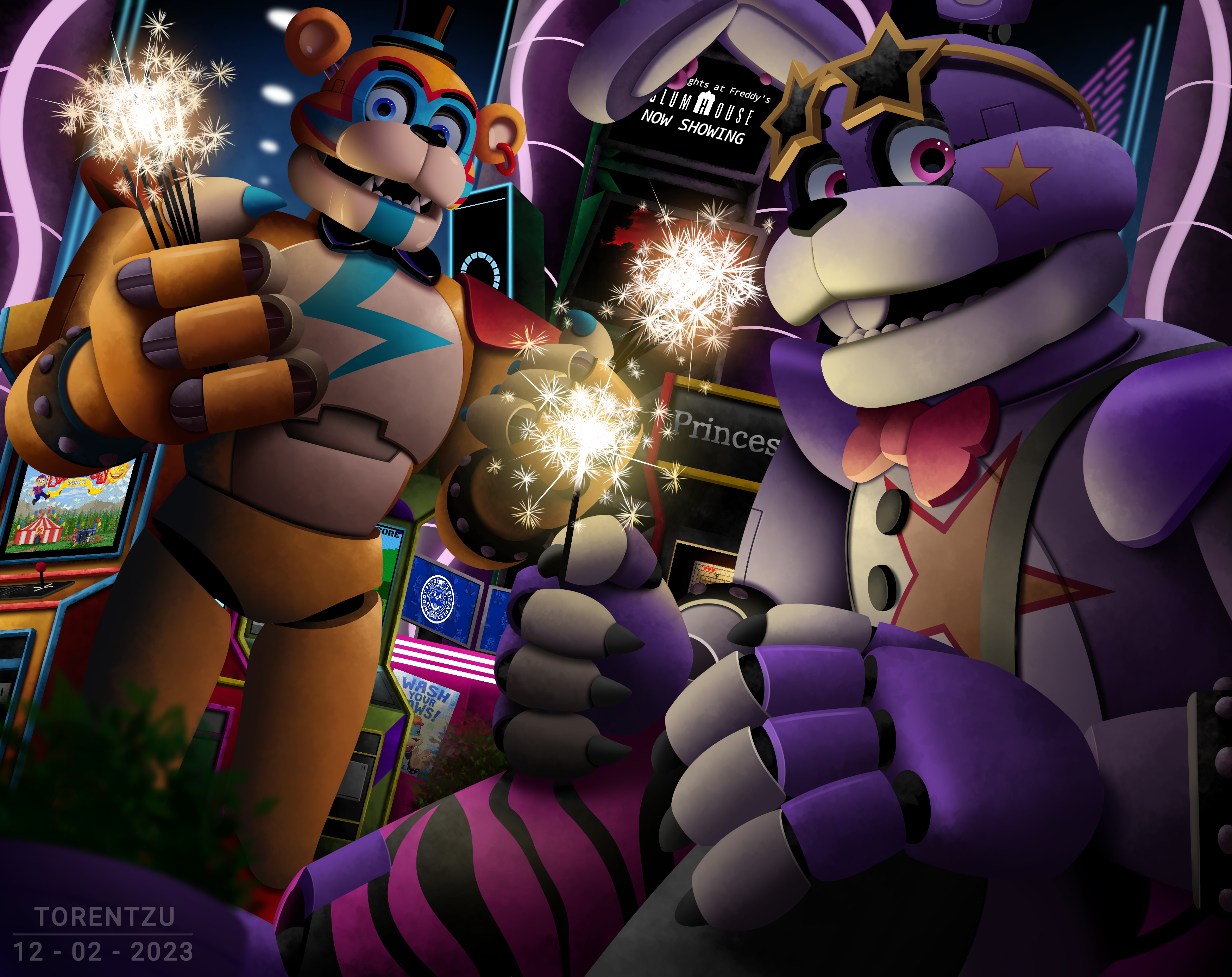 The Glamrock Bonnie Incident  FNAF SECURITY BREACH. 