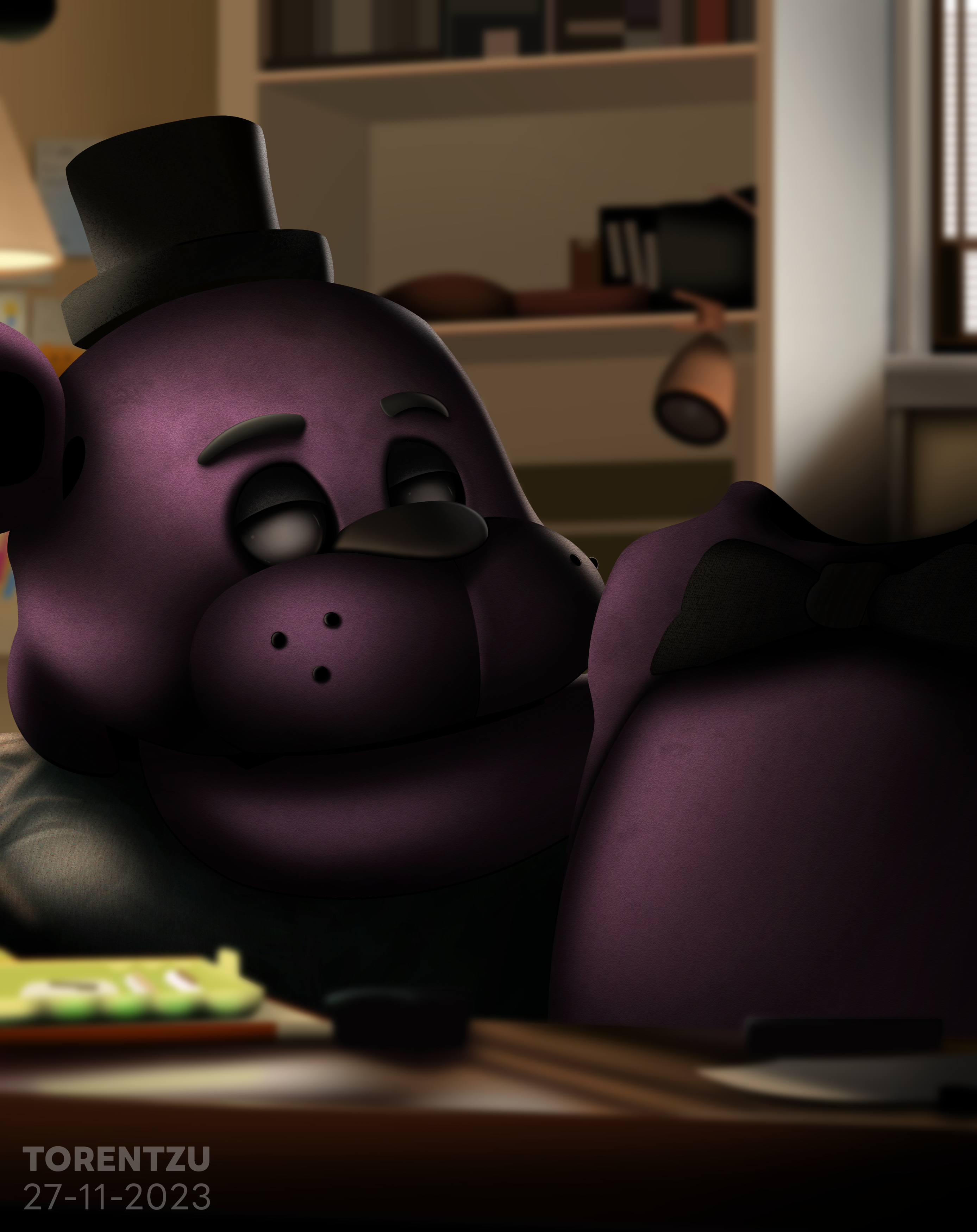 Shadow Freddy REACTS to Your FAN ART with Funtime Freddy 