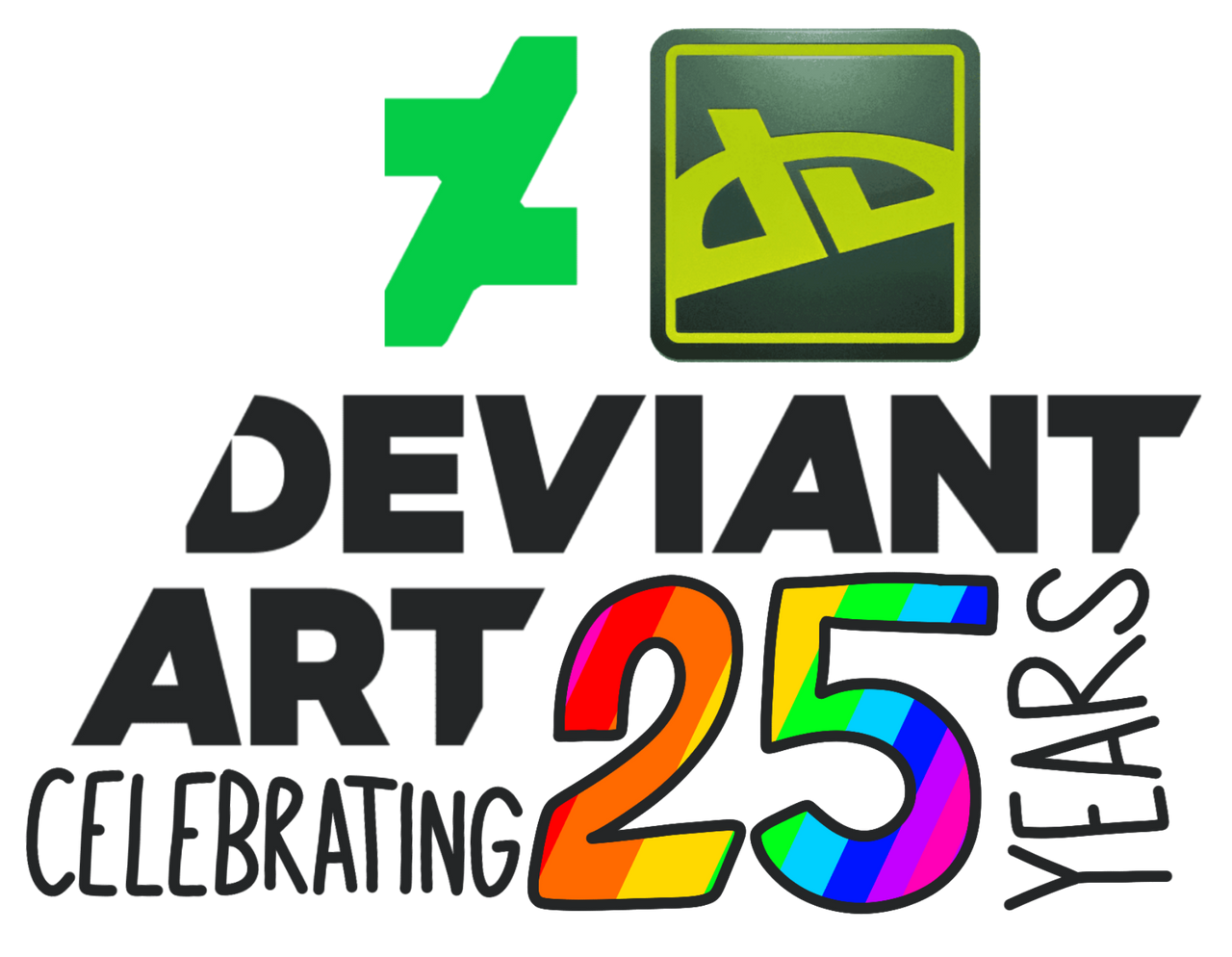 Deviantart Logo First The DeviantArt 25th Anniversary Logo! (OFFICIAL) by Eden2020XD on ...