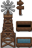 A bunch of western inspired tiles