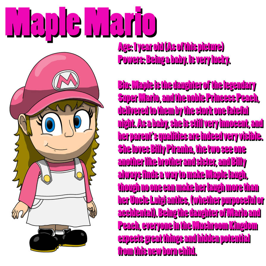 Mario Maple BrawlFan1's Character Bios: Maple Mario by w00twithBrawl on DeviantArt