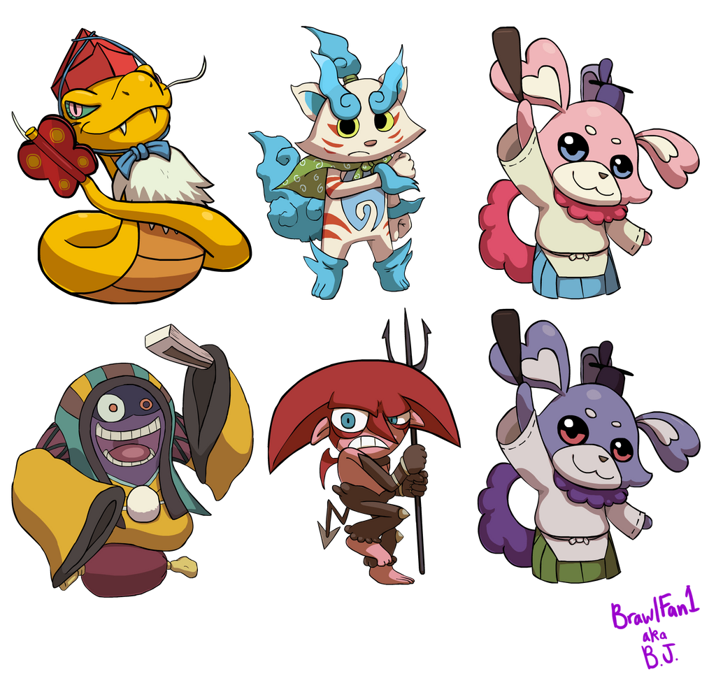 Why Twitter is awesome: Yo-kai Watch in different art styles