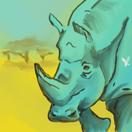 Rhino by Gouachewater on DeviantArt