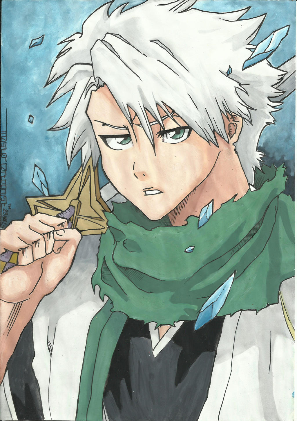 Hitsugaya Toushiro COLORED by master-cartoonist on DeviantArt