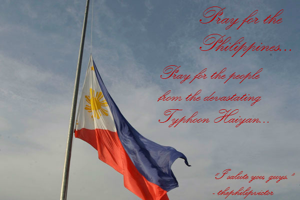 Phil. Flag (Half-Mast) - Pray for the Philippines