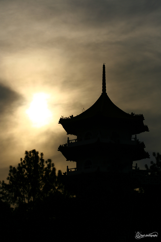 sunrise at the pagoda