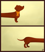 Dachshund Diptych