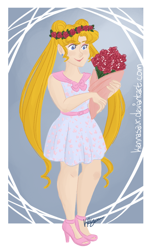 pretty flower maiden usagi