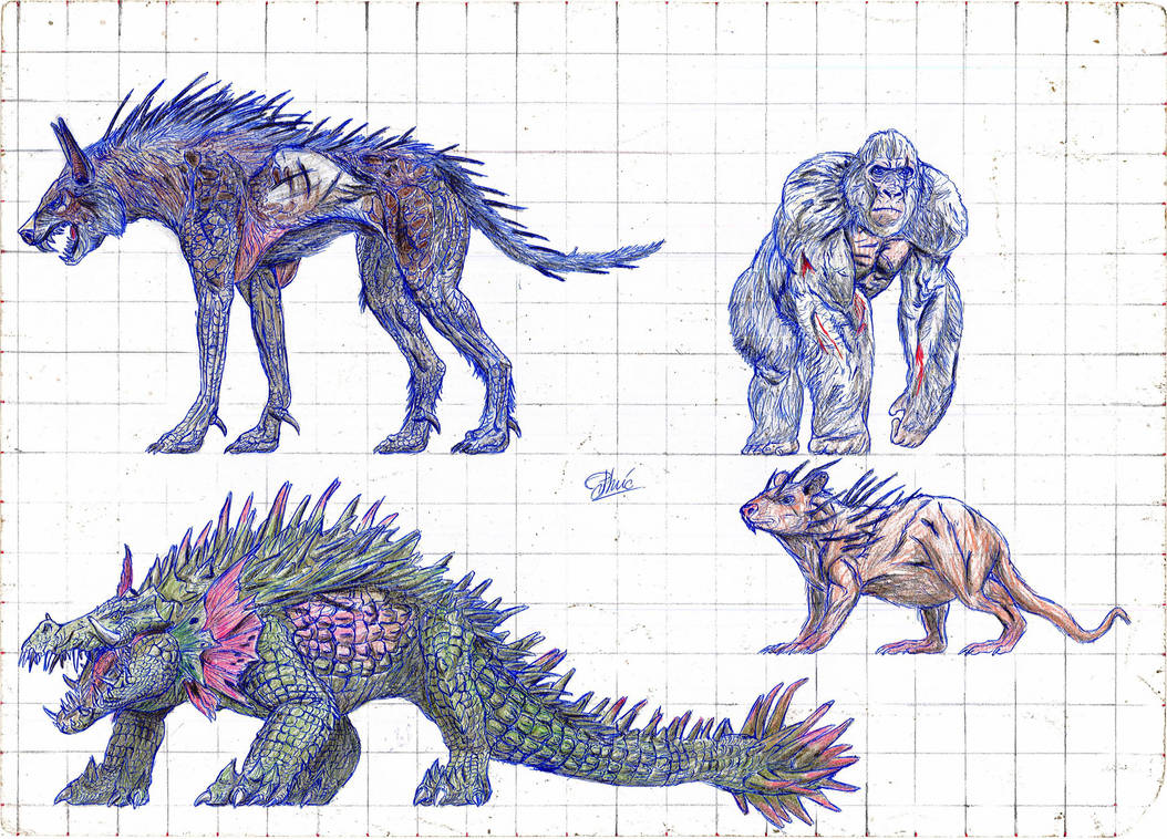 Every Rampage (2018) monsters by giganus on DeviantArt