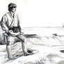 Luke Skywalker standing Sketch