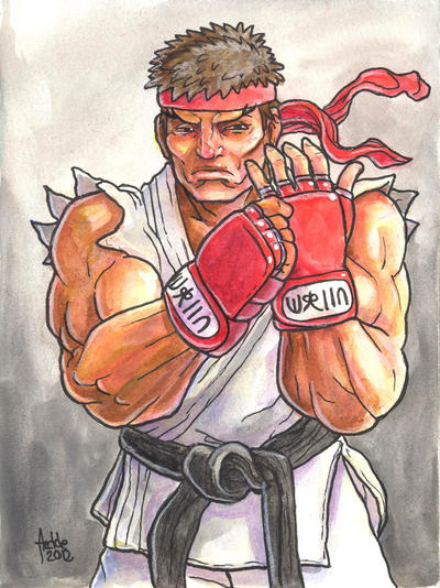Sketchcard SF4 Ryu by fedde on DeviantArt