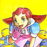 Sketchcard PXZ Tron Bonne and Servbots