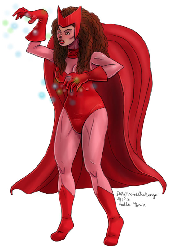 Daily Sketches Scarlet Witch