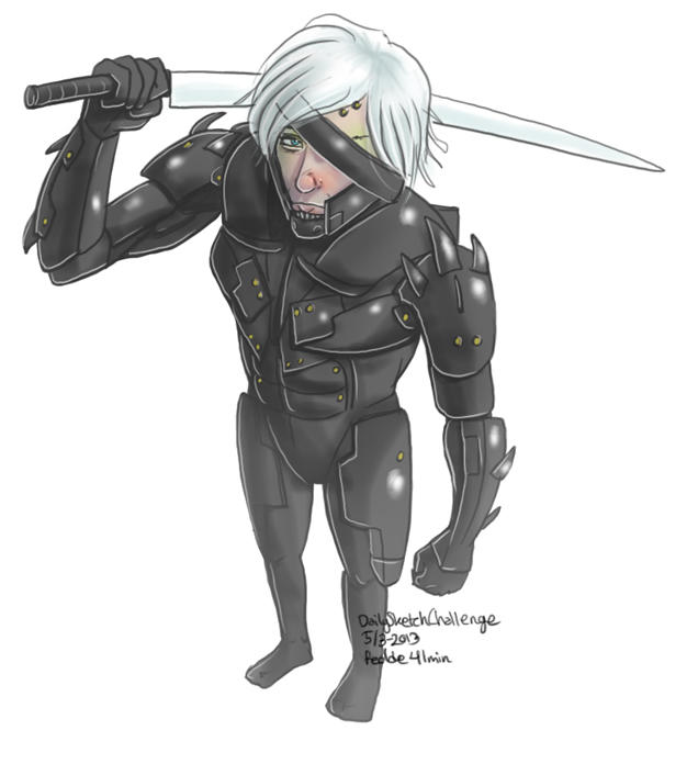 Daily Sketches MGR Raiden by fedde on DeviantArt