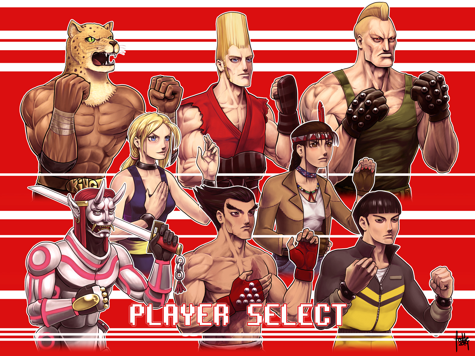 Tekken 20th Ann Trib Player Select