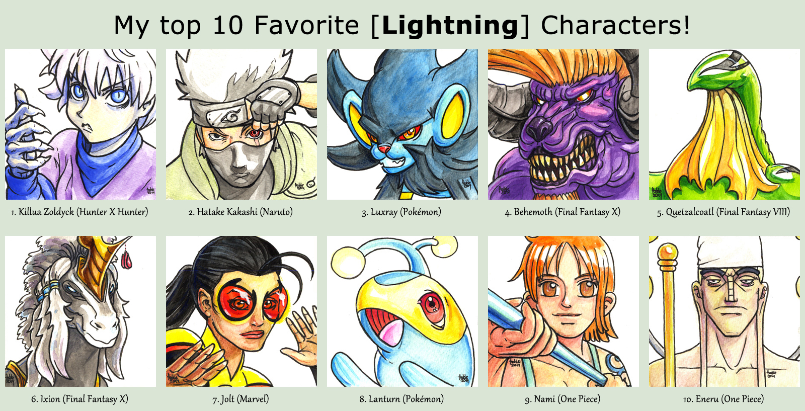 Top 10 Lightning Characters