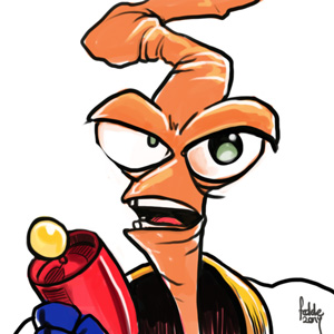 Daily Sketches Earthworm Jim