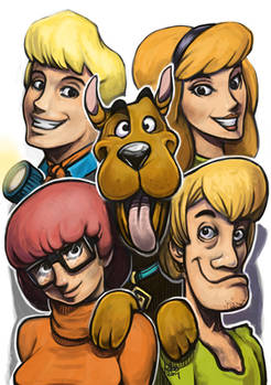 Daily Sketches Scooby Doo Gang