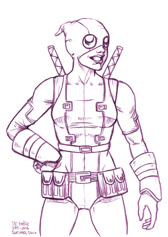 Daily Sketches Gwenpool