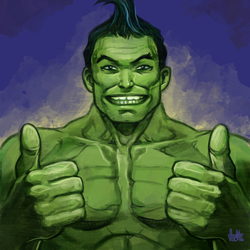 Daily Sketches Totally Awesome Hulk