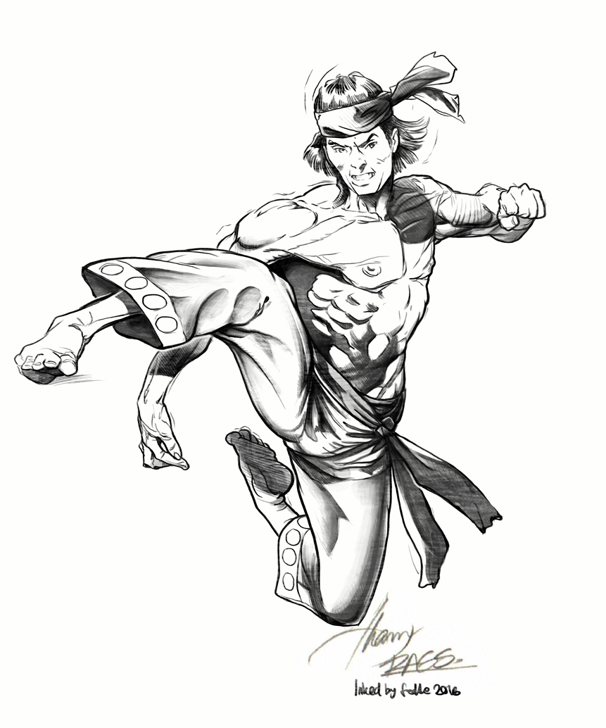 Daily Sketches Ink Rags Morales Shang Chi by fedde on DeviantArt