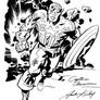 Daily Sketches ink Jack Kirby Captain America