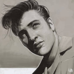 Daily Sketches Elvis Presley by fedde