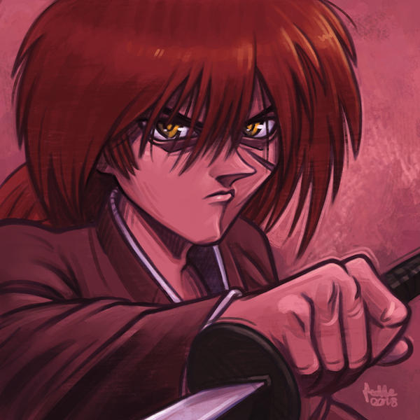 Daily Sketches Himura Kenshin by fedde on DeviantArt