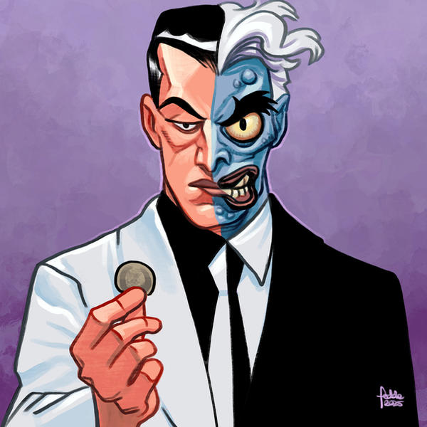 Daily Sketches Two-Face by fedde on DeviantArt