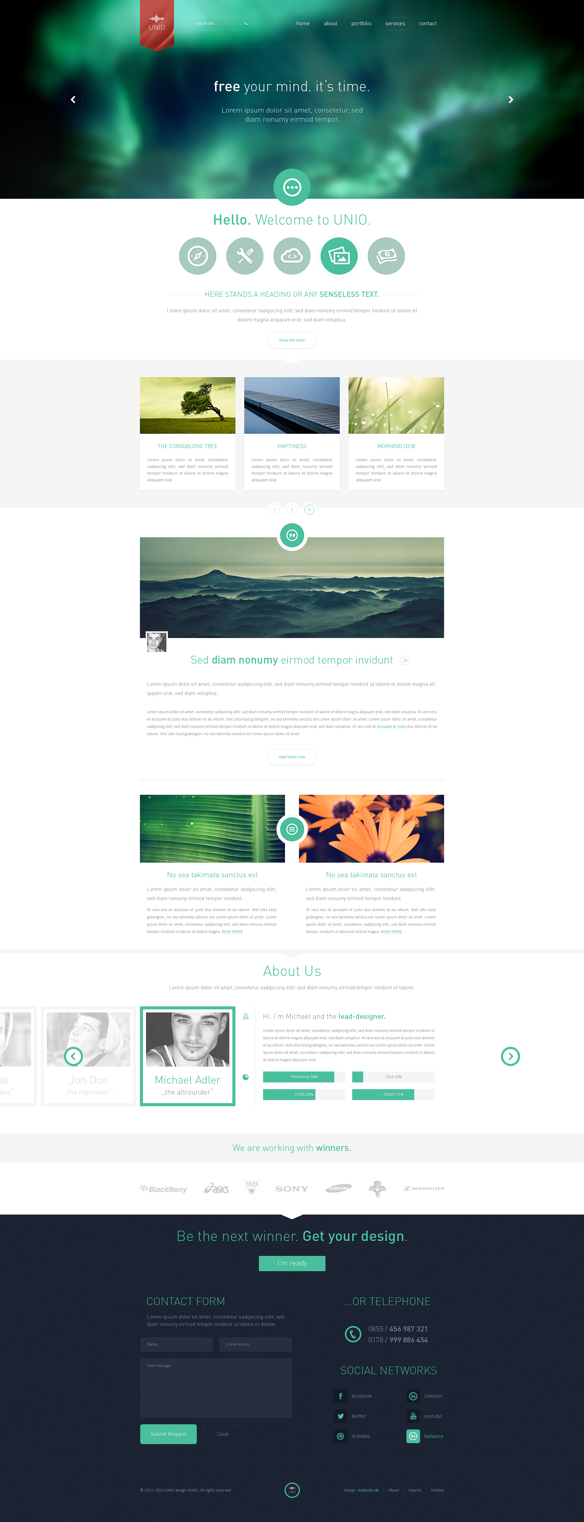 UNIO Portfolio Theme - Sold