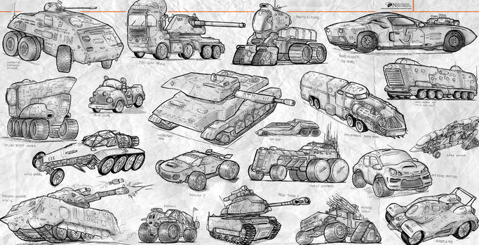 Sketches Land Vehicles