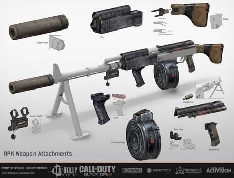 RPK Weapon Attachments CoD: Black Ops III