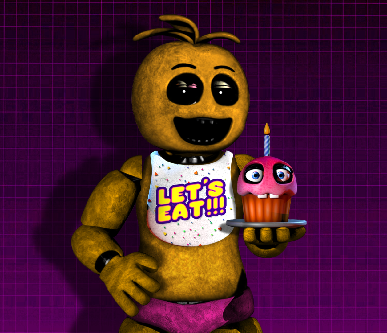 Withered Toy Chica FNAF 2 Style by Leftylol on DeviantArt