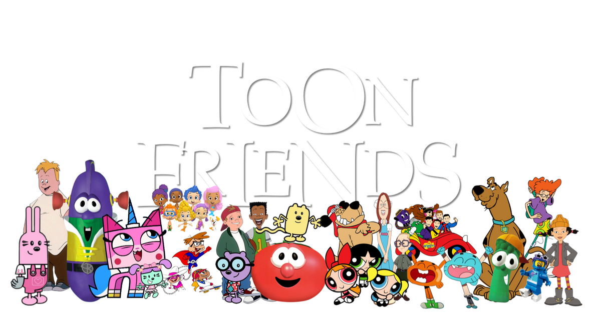 Toon Friends Group with Logo 3 by quinn727studio on DeviantArt
