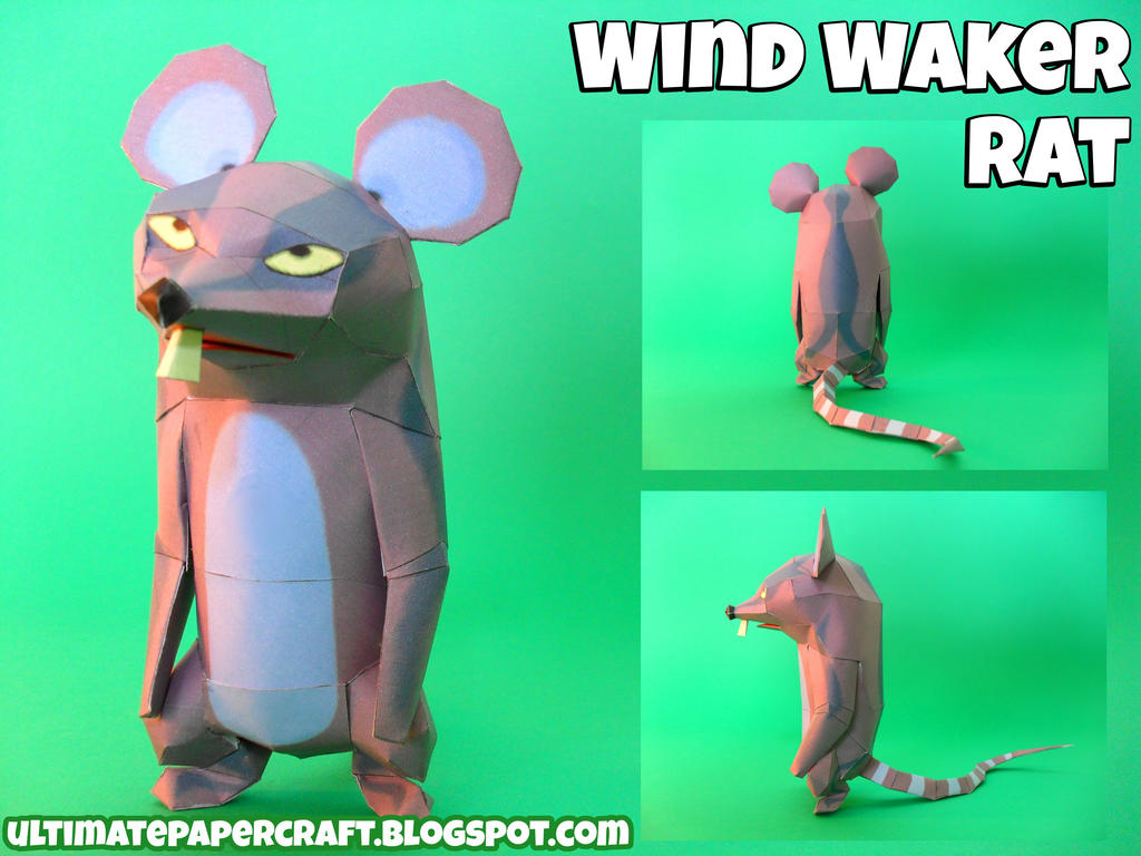 Wind Waker Rat Papercraft by squeezycheesecake on DeviantArt