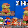 3D 8-Bit Mario Papercraft