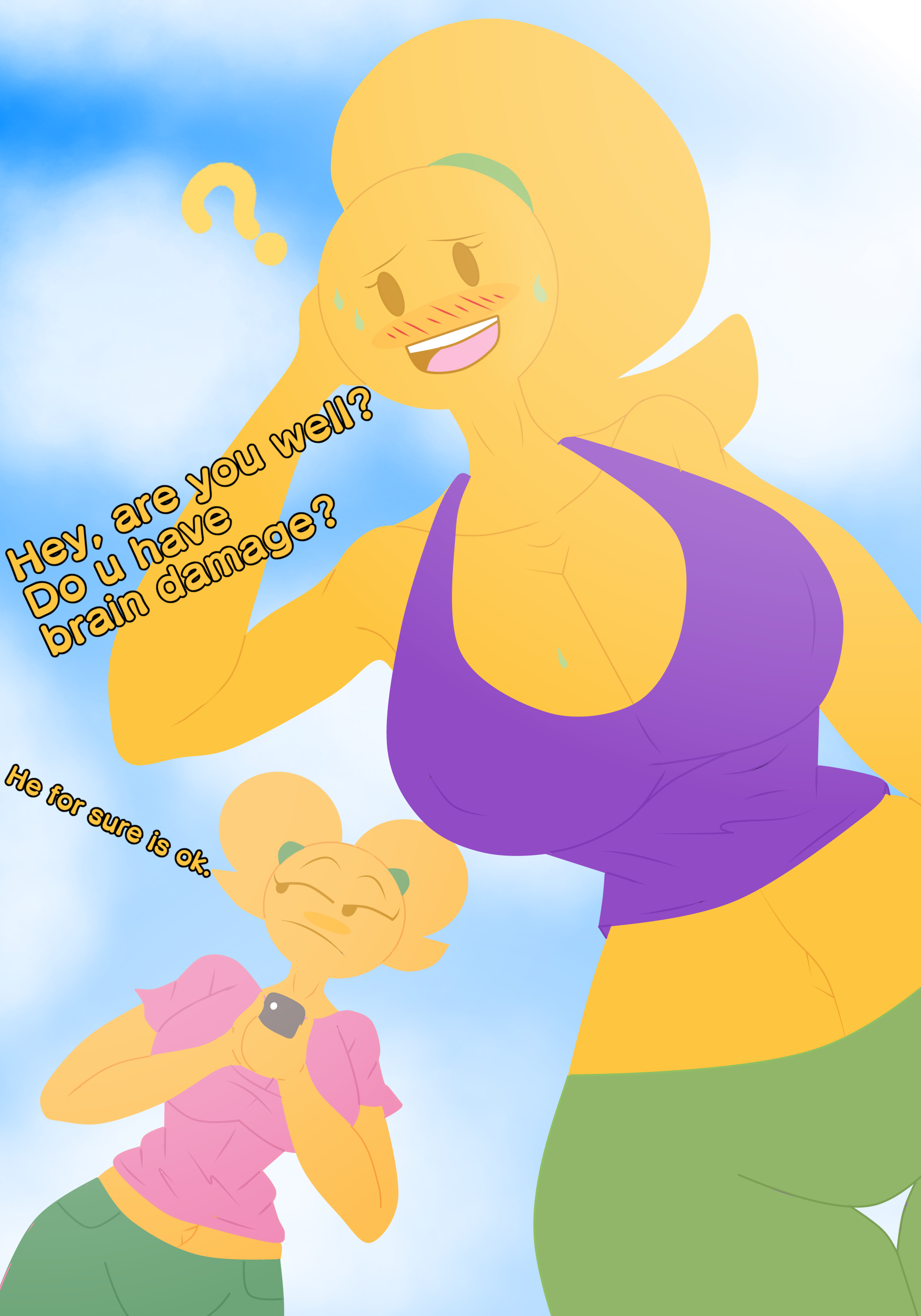 Sssir8 Emoji fanart Brain Damage by DarkTaleOfficial on DeviantArt