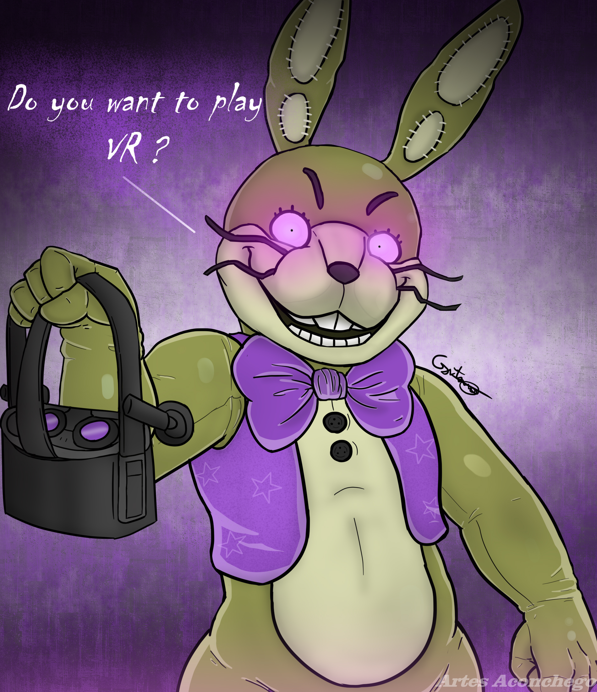 Fnaf Vr Rabbit Vrabbit - Fnaf Help Wanted (Fanart) by GustavoKirch on DeviantArt