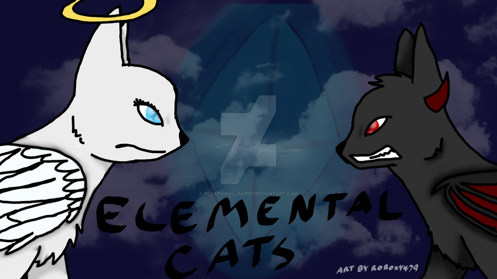 Elemental Cats Cover Art by PotatoWallpaper on DeviantArt