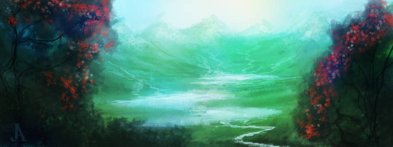 mountain sketch