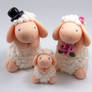 Sheep Family Wedding Cake Topper