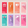 Valentines Signs, Banners, Greetings Cards Vector