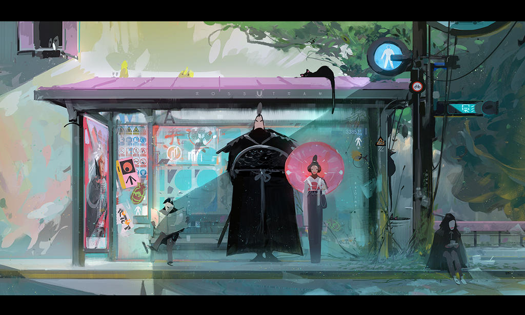 Bus Stop! by rossdraws