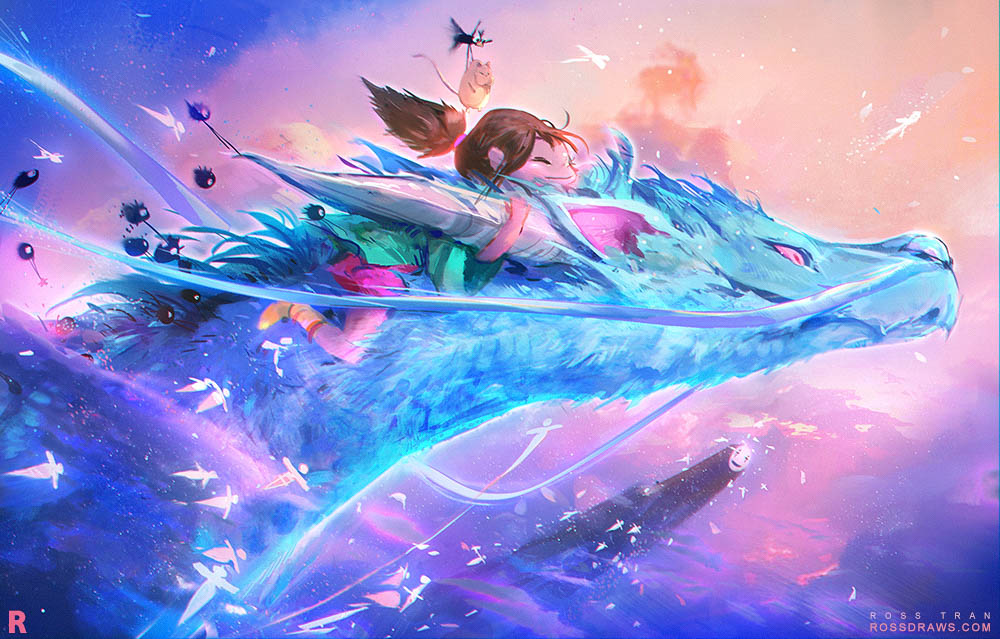 SPIRITED AWAY! : YouTUbe by rossdraws SPIRITED AWAY! : YouTUbe by rossdraws