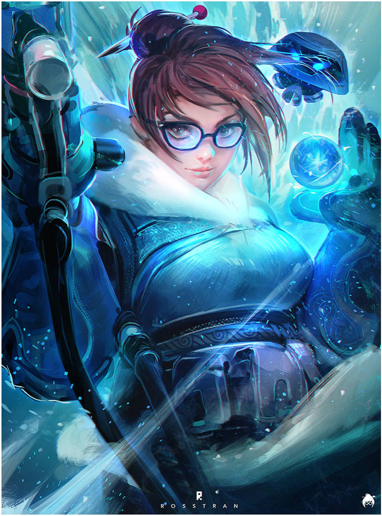 Overwatch, video game art, Tracer (Overwatch), Mei, artwork, digital art,  HD phone wallpaper