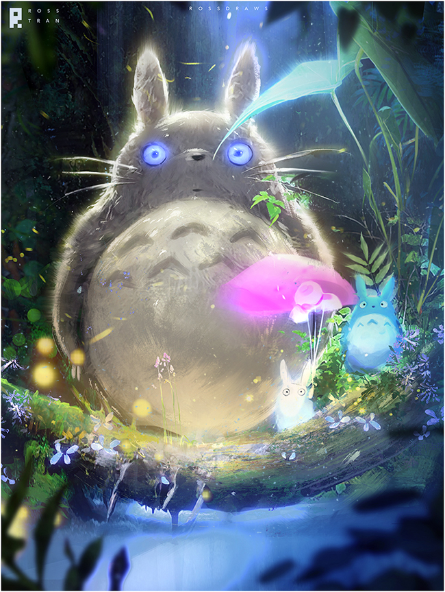Totoro : YouTube! by rossdraws