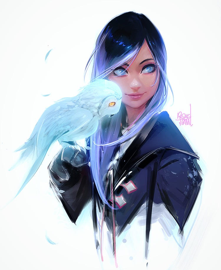 Owl Girl by rossdraws on DeviantArt