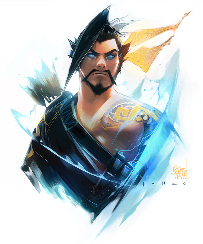 Hanzo Sketch by rossdraws on DeviantArt