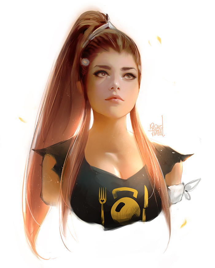 Brigitte sketch! by rossdraws