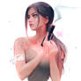 Lara Croft sketch! : YouTube